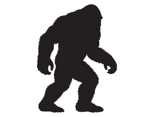 Fototapeta premium Bigfoot Silhouette