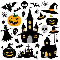 halloween background with pumpkin