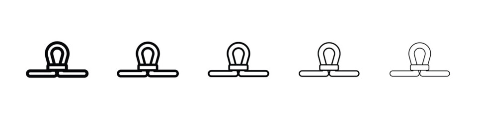 Tubal ligation icon filled flat sign concept for web design.
