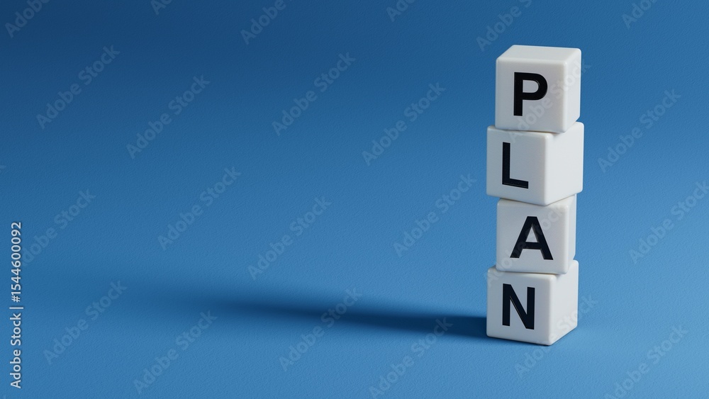 Poster plan. wooden elements spelling.flat lay view from above on wooden elements buttons.it technology con