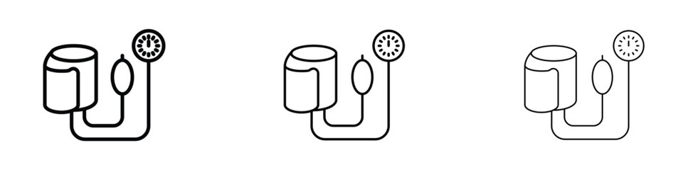 Tonometer icon filled flat sign concept for web design.