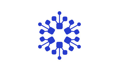 Tech Circuit Connection Logo Design – Abstract Circuit Lines Forming a Connected Network Symbol for Technology and Digital Brands