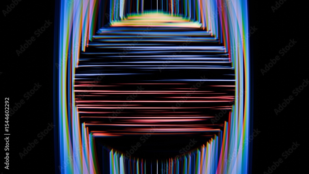 Aufkleber a black background with a colorful pattern