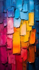 abstract oil painting with dynamic brush textures and contrast