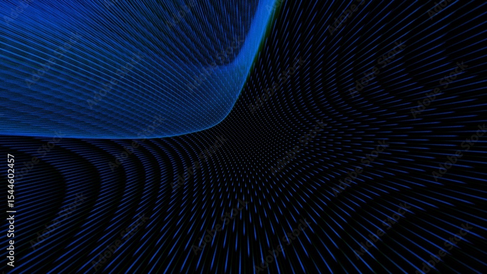 Poster a blue and black background with a spiral pattern