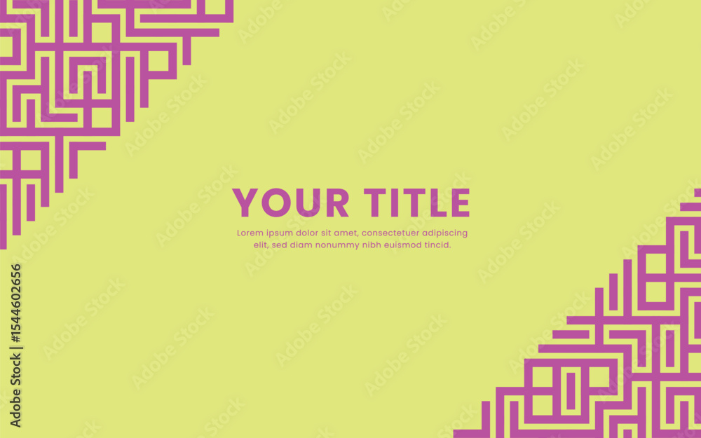 Poster abstract geometric background shape pattern design vector.