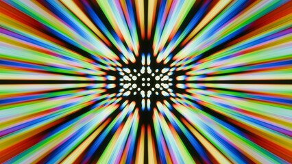 a colorful background with a star burst