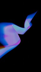 a bird flying in the dark with a light on it ' s wing