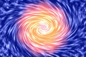 Swirling Light Fractal Abstract Creates a Mesmerizing Hypnotic Visual Effect