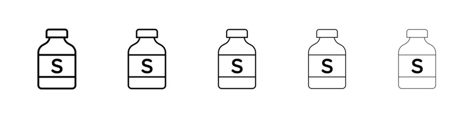Solvent icon filled flat sign concept for web design.
