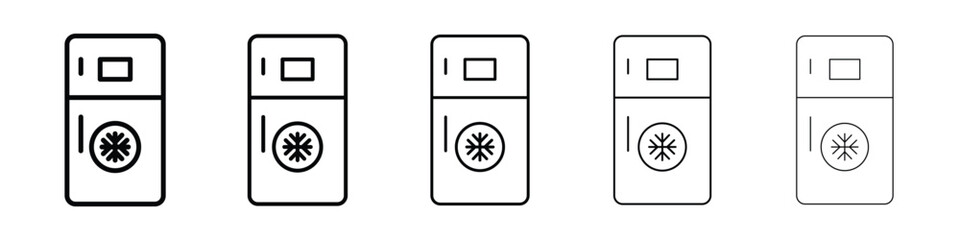 smart fridge icon filled flat sign concept for web design.