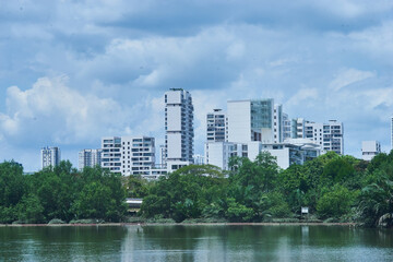 modern city buildings