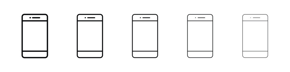 Smartphone icon filled flat sign concept for web design.