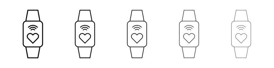 Smartband icon filled flat sign concept for web design.