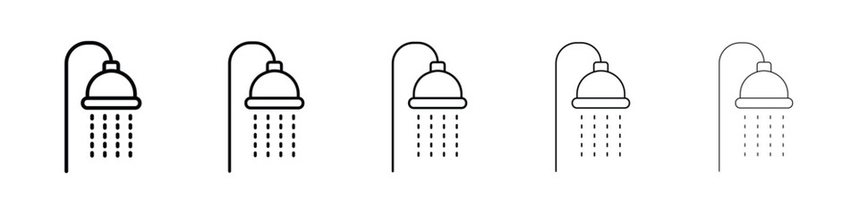 Shower Head icon filled flat sign concept for web design.