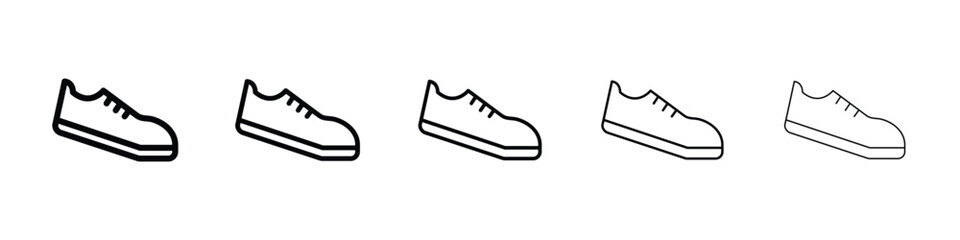 Shoes icon filled flat sign concept for web design.