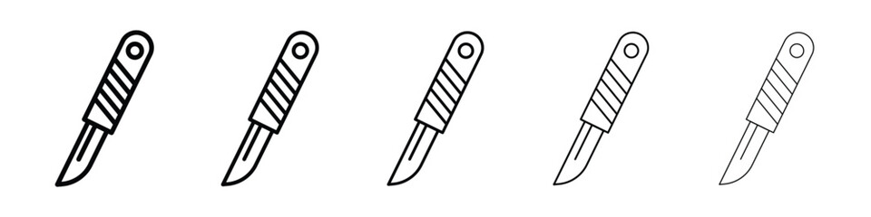 Scalpel icon filled flat sign concept for web design.