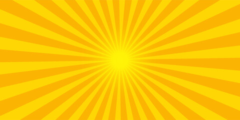 Obraz premium Abstract orange comic background. Art pop cartoon backdrop. Halftone effect pattern. Fun anime texture. Starburst manga style bg. Mark popart radial gradient. Spiral, swirl, comic rays.