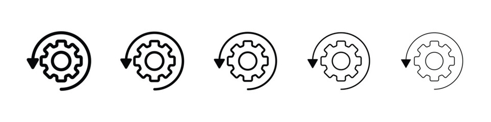 Recovery icon filled flat sign concept for web design.