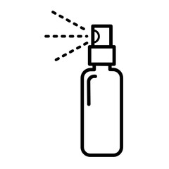 Bottle spray icon on white background.