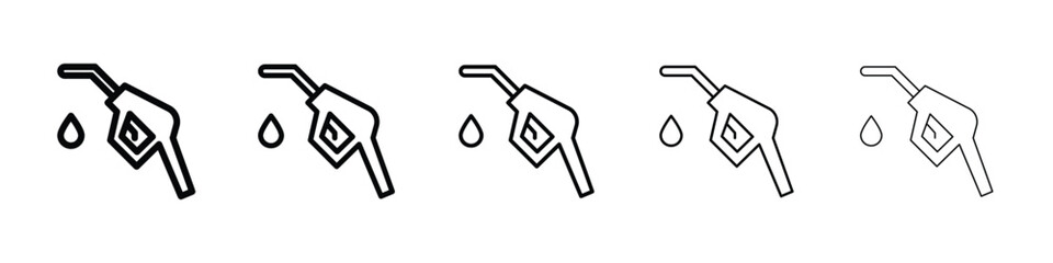 petrol icon filled flat sign concept for web design.