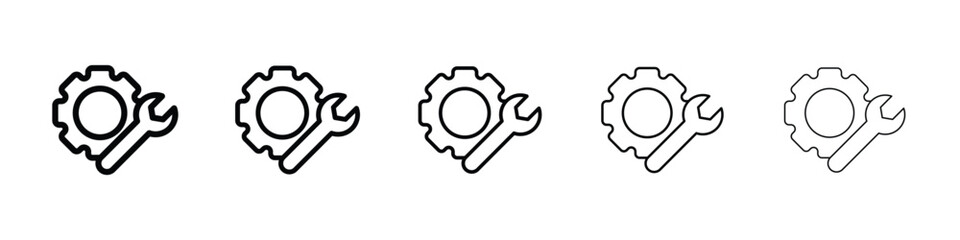 Productivity tools icon filled flat sign concept for web design.