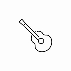 guitar musical instrument icon sign vector