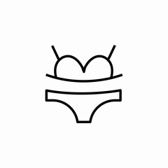 lingerie set icon sign vector