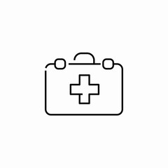 medical kit firstaid icon sign vector