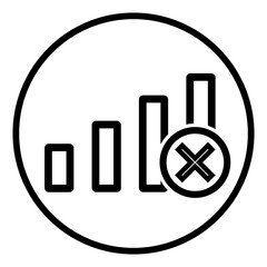 no network icon vector sign