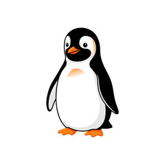 penguin vector illustration on white background