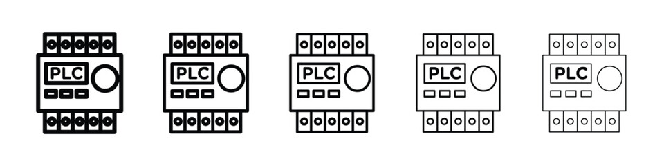 PLC icon filled flat sign concept for web design.