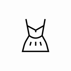 simple dress mini icon sign vector