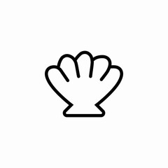 simple sea shell icon sign vector