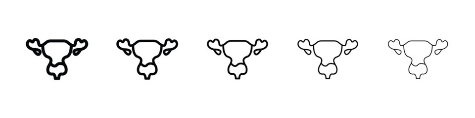 Pelvic inflammatory disease icon filled flat sign concept for web design.