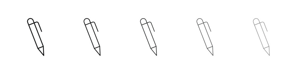 Pen icon filled flat sign concept for web design.