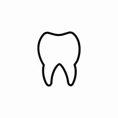 tooth dental  icon sign vector