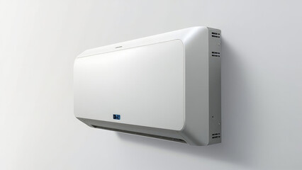 Modern white wall mounted air conditioner unit
