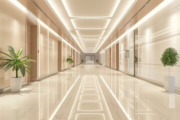 Pixel Perfect Picture of Interior of Luxury Hospital Hall