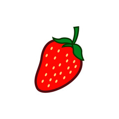 Juicy Red Strawberry Illustration A Delightful Vector Graphic