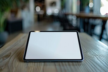 tablet computer on the table
