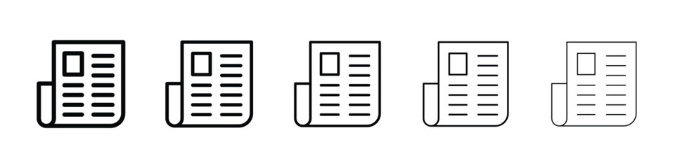 News icon filled flat sign concept for web design.