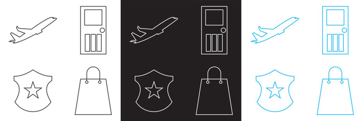Icons for public navigation. Vector for websites, mobile interfaces, presentations, banner, visual branding etc. Vector illustration. isolated on white and black background. EPS 10