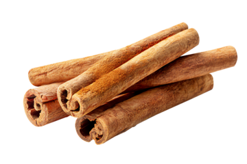 Cinnamon spice isolated. Cinnamon sticks on a white background
