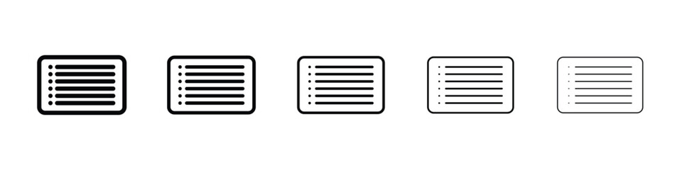 Menu list button icon filled flat sign concept for web design.