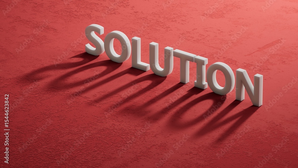 Poster solution.3d illustration of shadow of 3d charcaters.close up of shadow of 3d charcaters,3d rendering