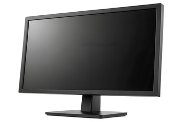 Sleek Black Computer Monitor High-Resolution Display for Professional Use