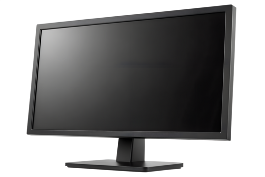 Sleek Black Computer Monitor High-Resolution Display for Professional Use