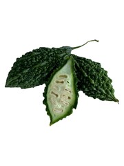 Bitter Gourd (Momordica charantia) Isolated on White Background
Bitter gourd or Momordica charantia...