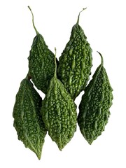 Bitter Gourd (Momordica charantia) Isolated on White Background
Bitter gourd or Momordica charantia...